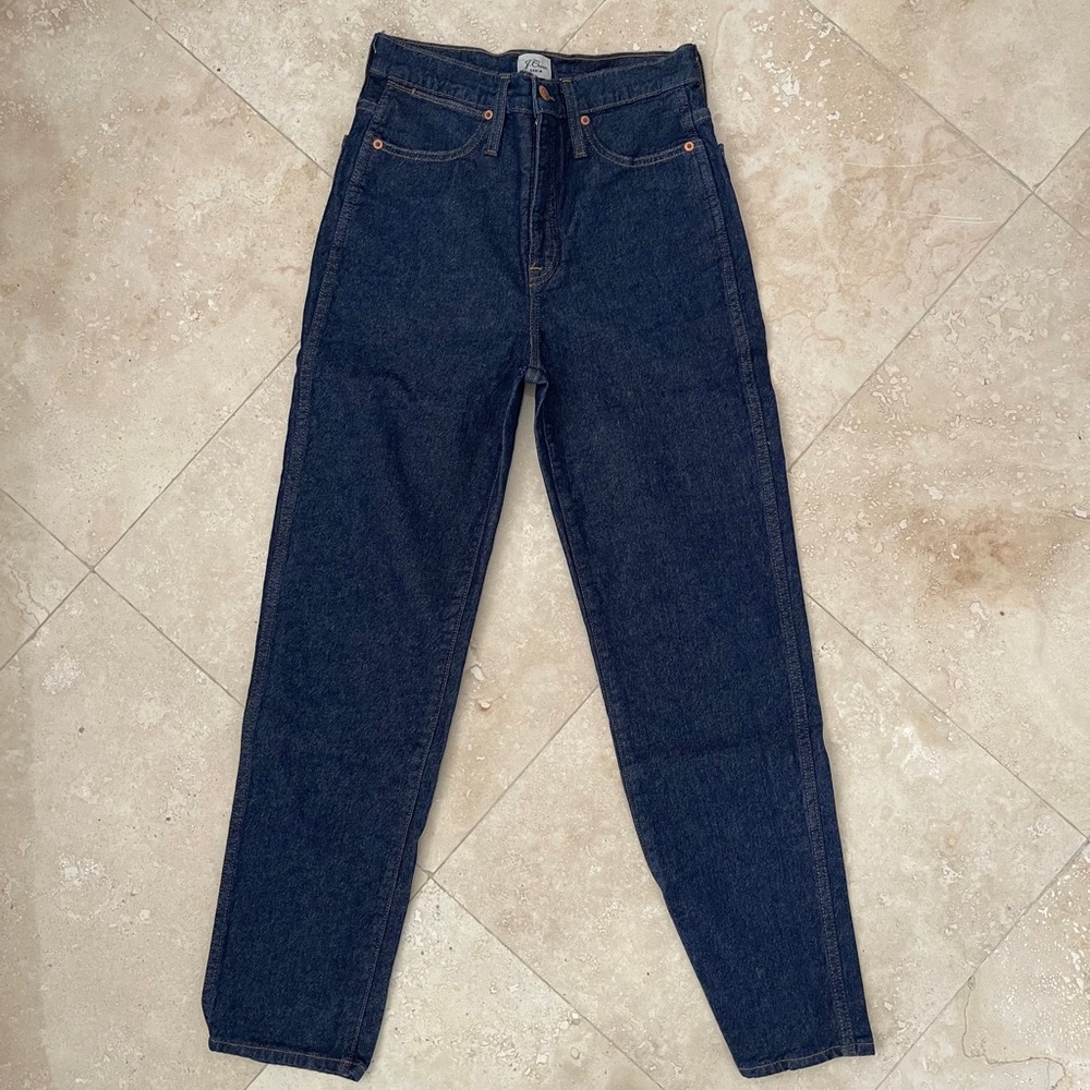 J.Crew High Rise Straight Jeans.